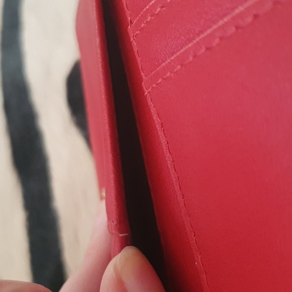 BNWOT Steve Madden red wallet (has defect) - Picture 9 of 11